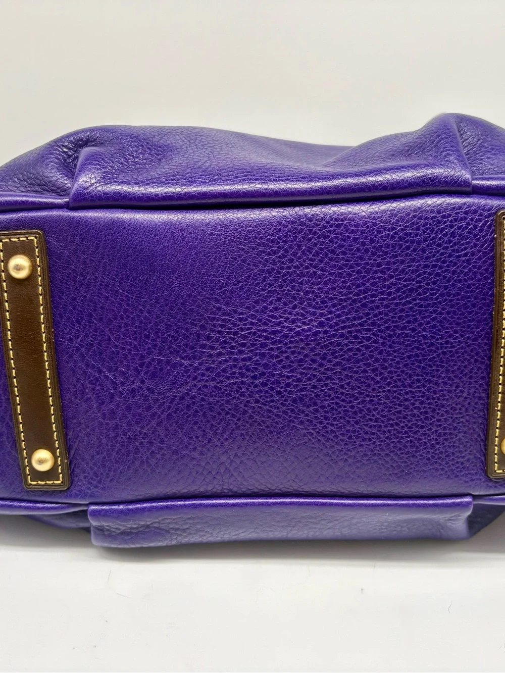 Dooney & Bourke Toledo Florentine Leather Medium Mail Satchel Violet Purple RARE